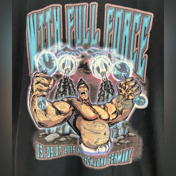 With Full Force Festival Shirt Mens Medium Germany Metal Punk Rock Band Tee 2015 - Picture 3 of 7